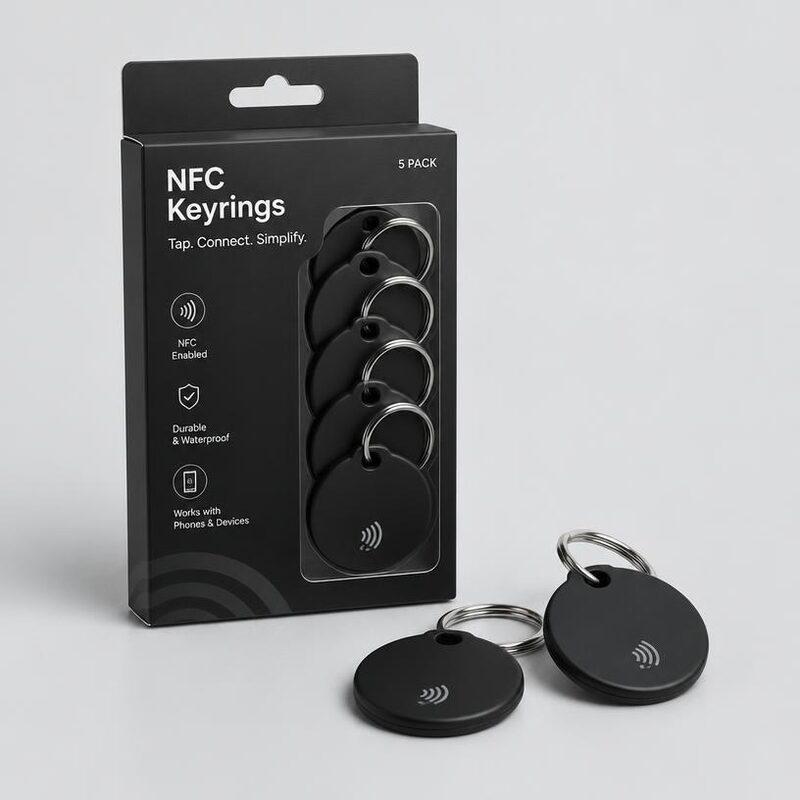 NFC Keyrings (5 pack) – Lets Connect, Wolverhampton